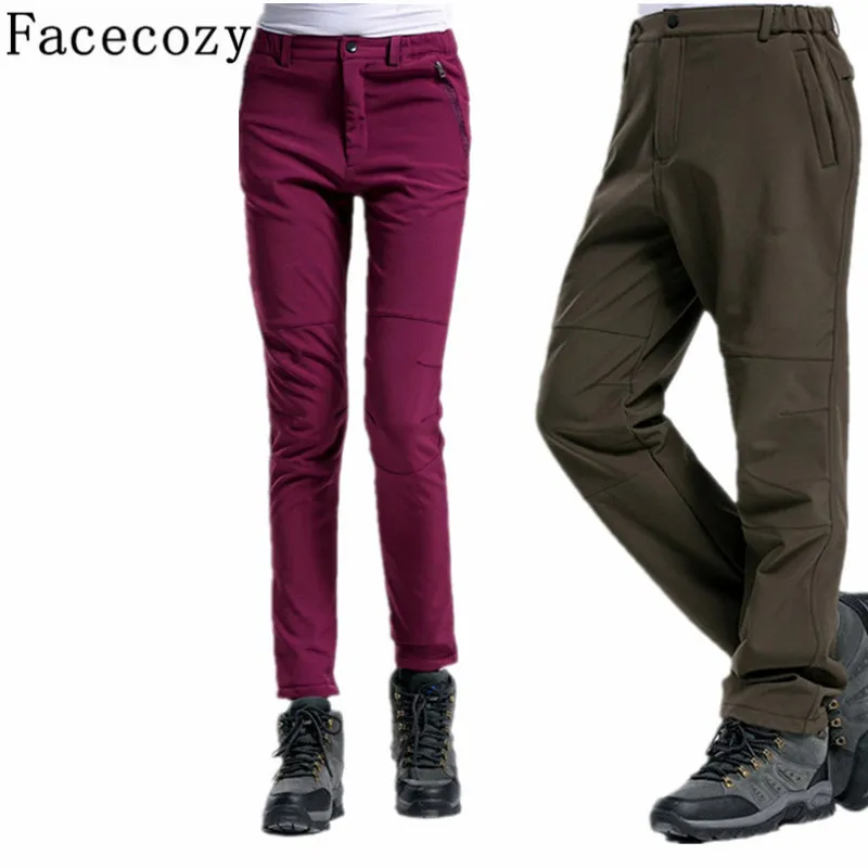 Facecozy мужские и женские зимние уличные спортивные Походные штаны для кемпинга