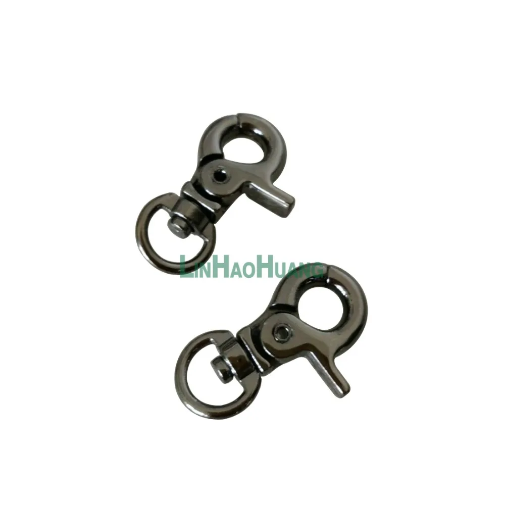 Металлические вертлюжные зажимы для крючков из сплава 9 мм бронзовые/никелевые