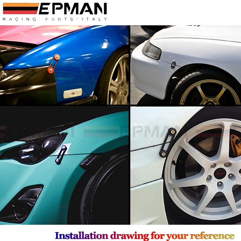 Neo хром Jdm Алюминиевый быстросъемный крепежный комплект подходит для бампера Trun EP