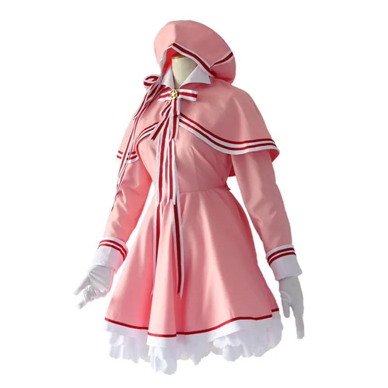 Аниме Cardcaptor Sakura четкие карты Косплэй костюм Сакура КИНОМОТО платье на Хэллоуин