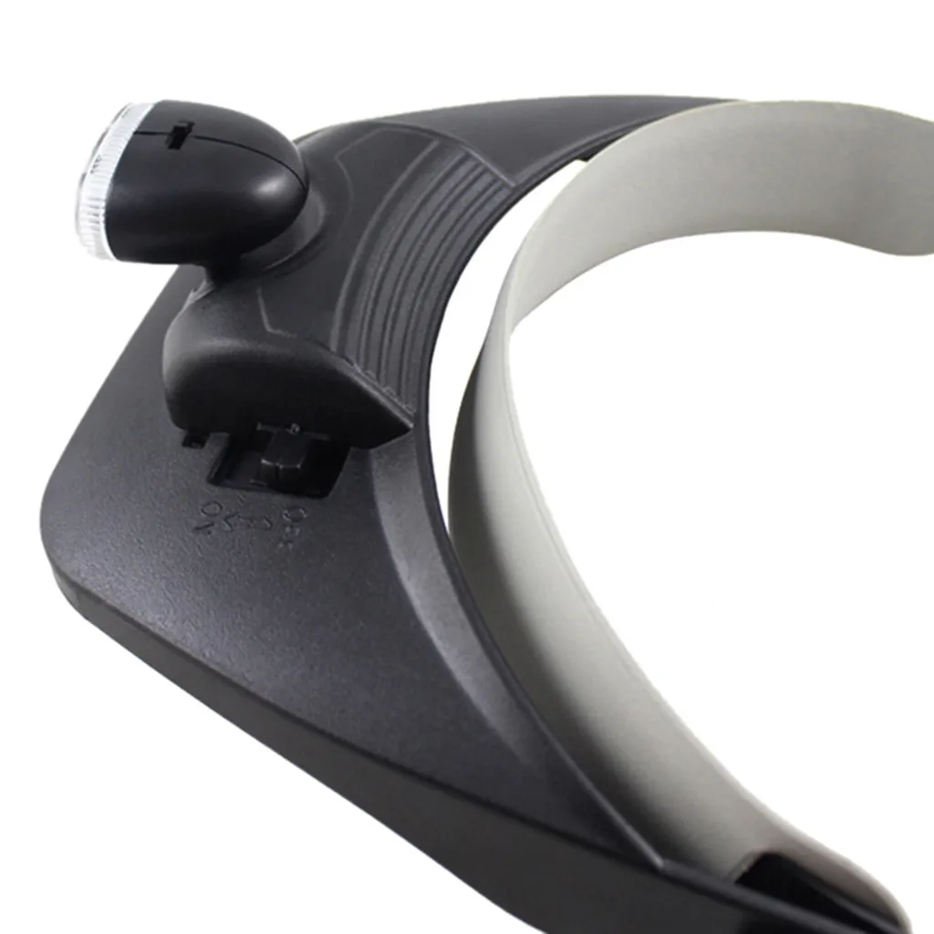 Four Multiple Lens Head-Mounted Magnifying Glass With Three LED Lights 81001-E Profession Tools T10 | Инструменты