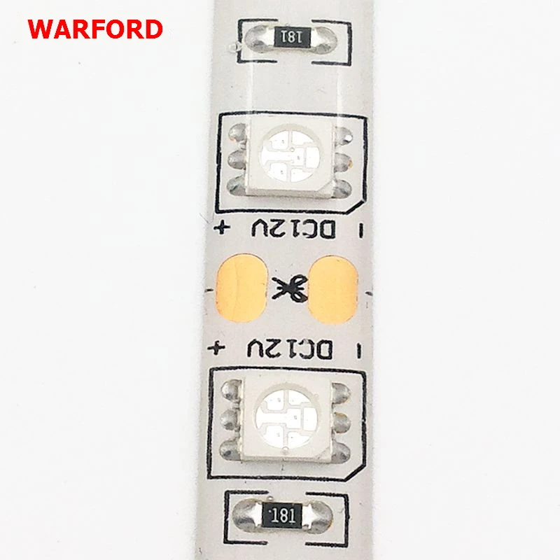 Уорфорд (5 м/roll) DC12V 5050 УФ Водонепроницаемый 60 Светодиодный s/m Ultra Violet 395-405nm IP65