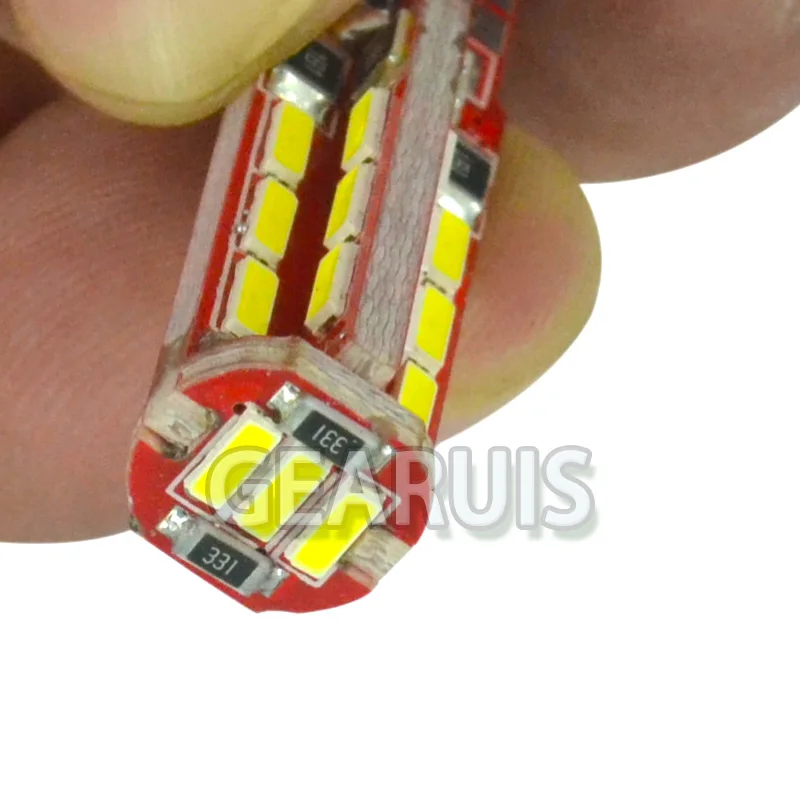 100X высокая мощность T10 Canbus 2 Вт светодиодный 190MA 27 SMD 4014 безошибочный 27SMD 194 168 W5W без