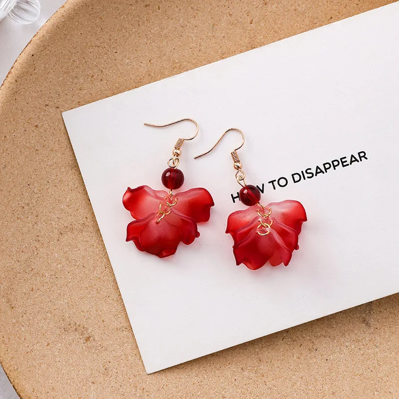 2019 новые длинные Красочные лепестки для девочек имитация Красного жемчуга