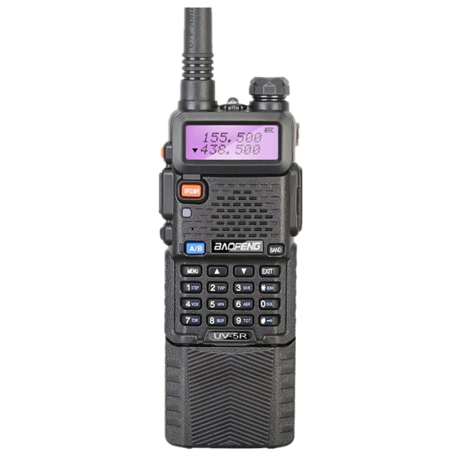 Black Baofeng UV-5R 3800 мАч 5 Вт портативная рация UHF400-520MHz VHF136-174MHz портативная двухсторонняя радио Ham UV5R CB радио UV 5R охотничье радио - Цвет: Black