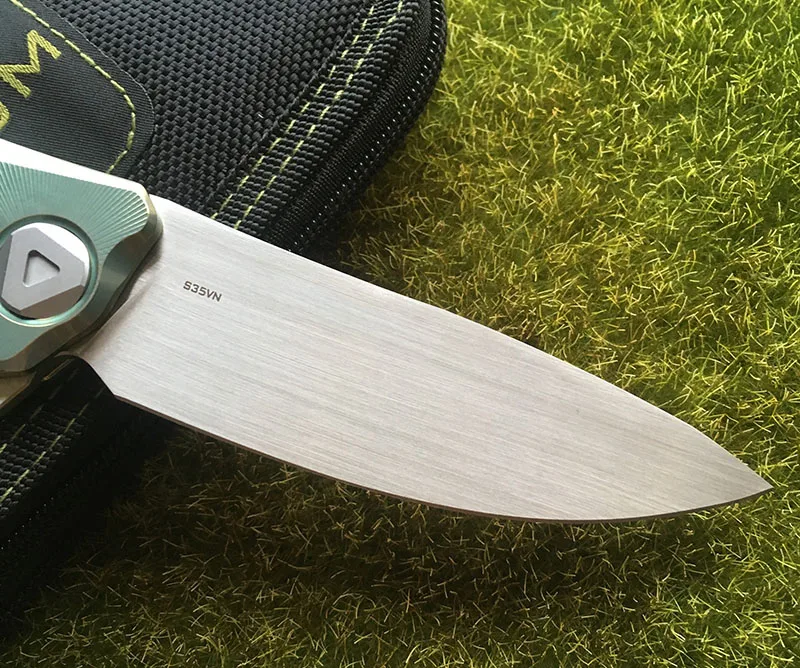 Складной нож Kevin John VENOM S35VN blade TC4 титановые походные охотничьи карманные фруктовые