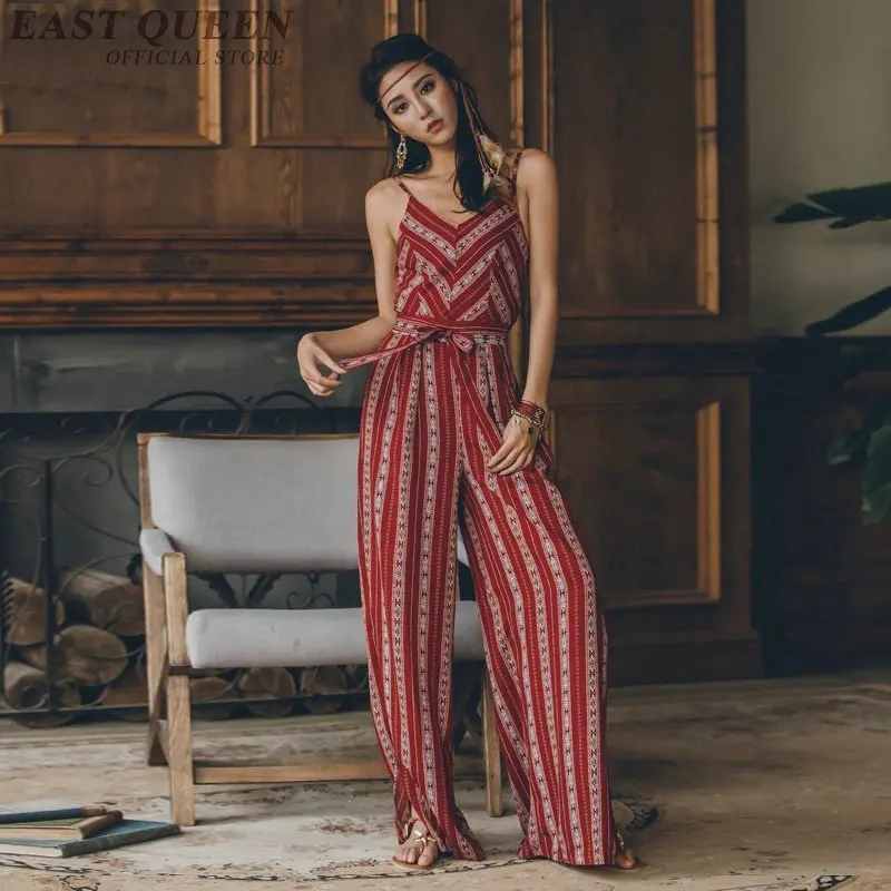 Женские комбинезоны 2018 boho Хиппи мексиканский шикарный комбинезон для женщин