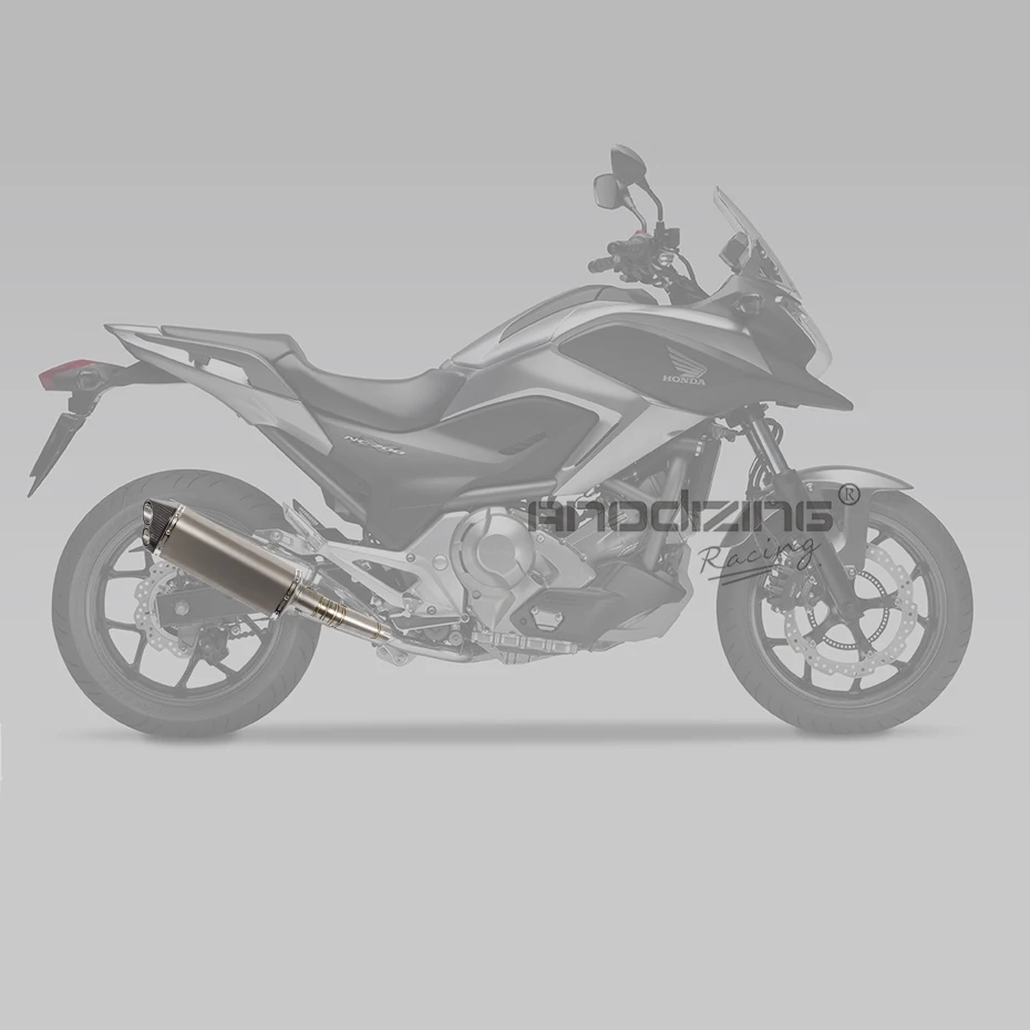 Для HONDA NC700 NC750 NC750X 2012 2017 средняя труба с двойным ртом глушитель Pip из углеродного