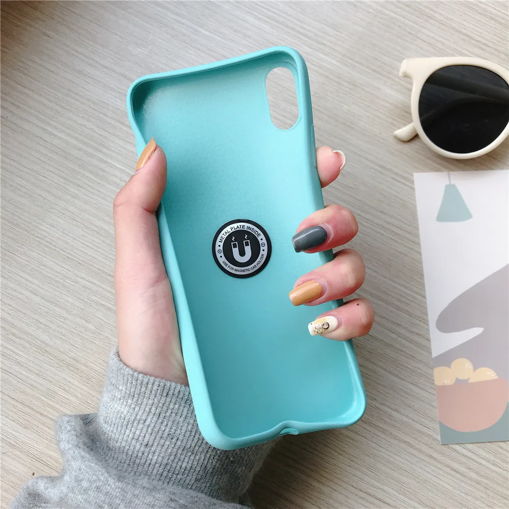 phone case for iphone 6 6s waterproof cover 7 8 plus X Xs mas Xr Solid silicone 360 holder |