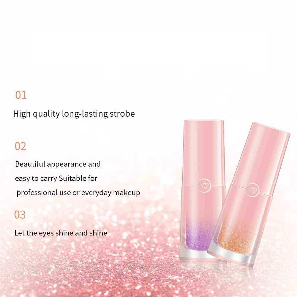 Профессиональная блестящая жидкая палитра теней для век металлическое