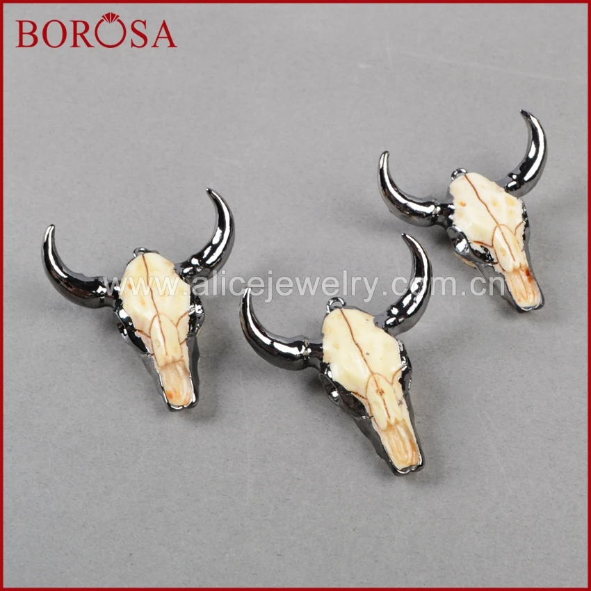 Бороса Мода буйвола головной убор черный пистолет цвет бык крупного рогатого