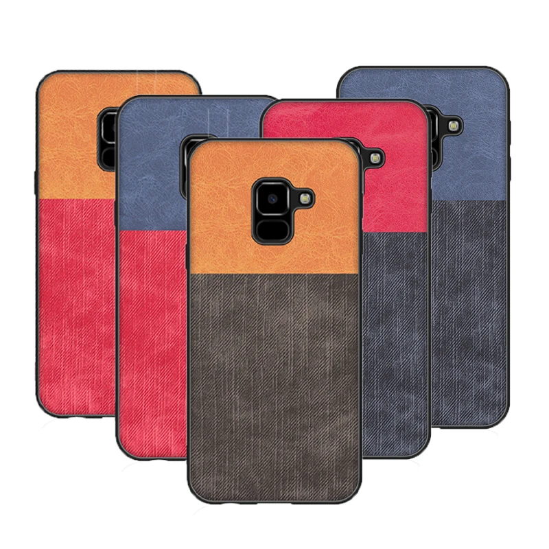 Shockproof Fabric Case For Samsung Galaxy A3 A5 A7 2017 A6 S A8 PLUS 2018 A8Plus Phone Cover Funda Bumpe |