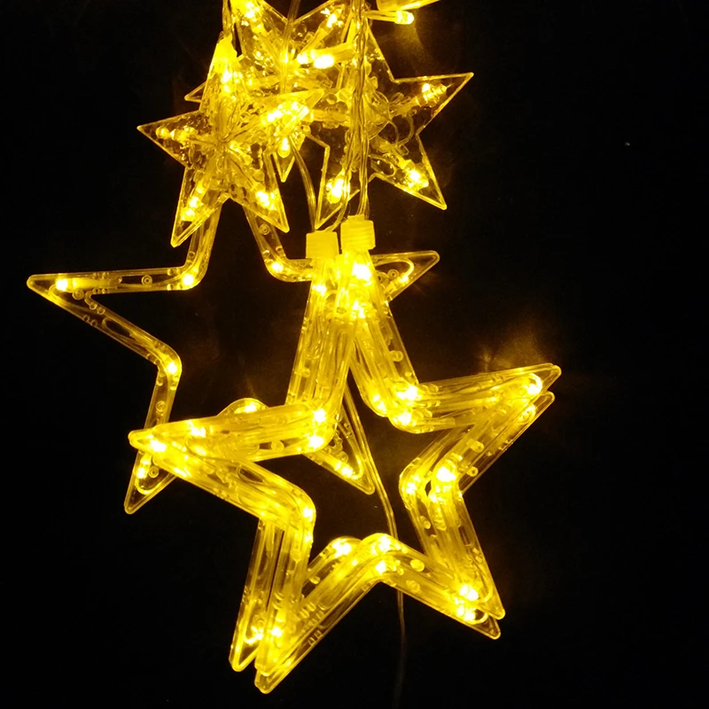 2 М ПРИВЕЛО Звезда Занавес Фары с 12 звезды Свадьба День Рождения Класса партия ВО