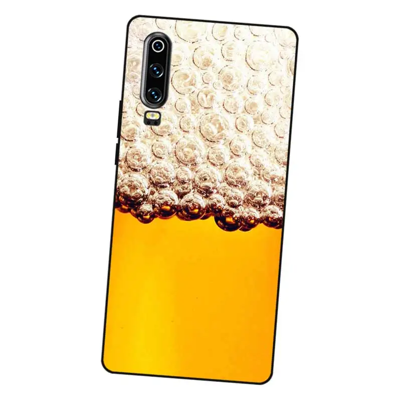 N269 Beer Black Silicone Case Cover For Huawei P8 P9 P10 P20 P30 Lite Pro P Smart Plus 2017 2019 |