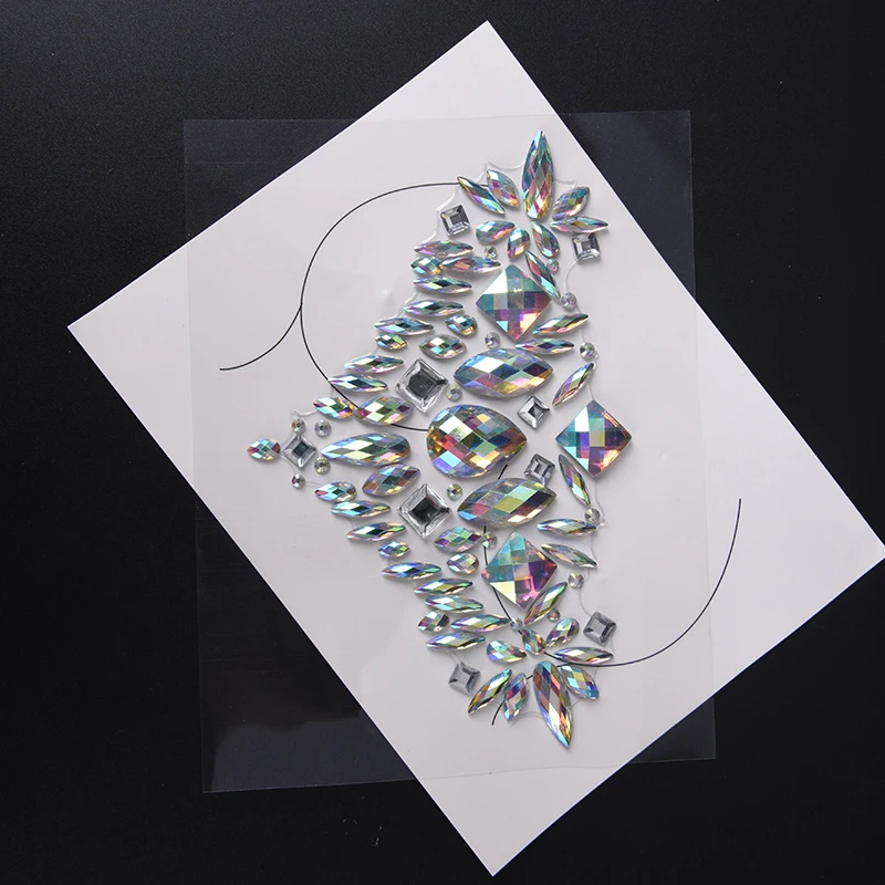 Крышка для сосков грудь временные алмазные тату наклейки искусство тела