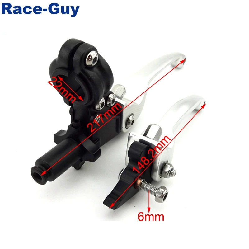 Серебряный складной тормозной рычаг из сплава с ЧПУ для 70cc 90cc 110cc 125cc 140cc