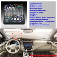 for nissan teana maximamurano 2009 2018 car obd hud head up display driving screen projector reflecting windshield