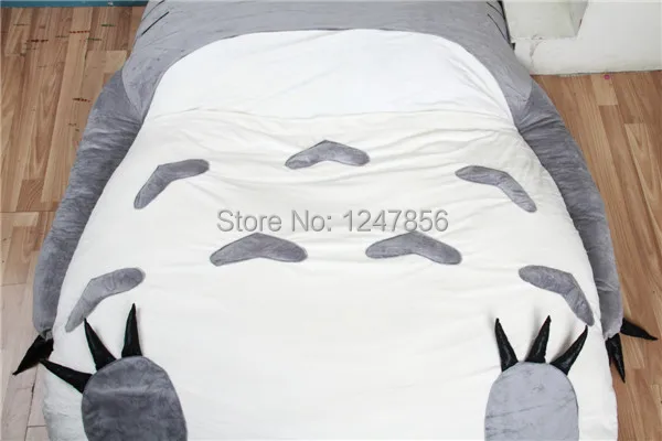 Большой размер мультфильм большая кровать Totoro Подушка Татами Пены памяти наматрасник набивка плюшевый подарок Тоторо двуспальная кровать colchones