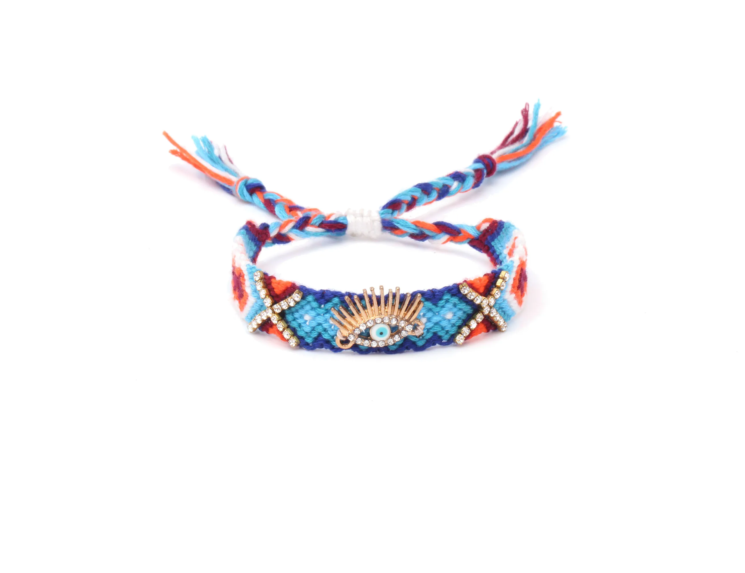 Сшитые сверкающие кристаллы золотистые длинные ресницы синие злые глаза тканый