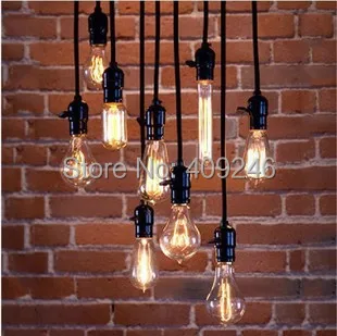 Винтажная светодиодная лампа эдисона E27 в стиле ретро подвесной медный