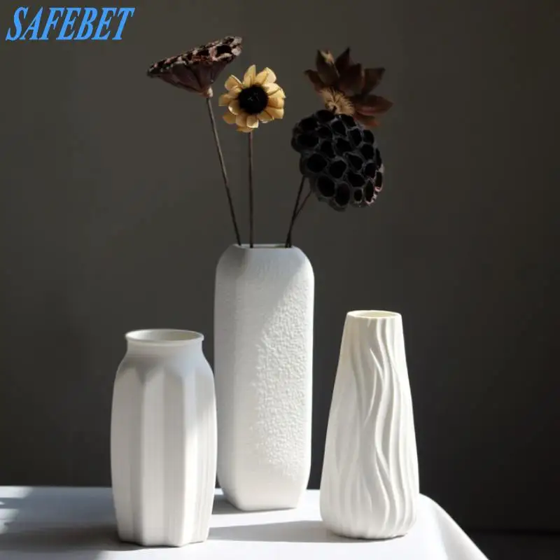 Марка SAFEBET модный стиль белая керамическая ваза для цветов креативное украшение