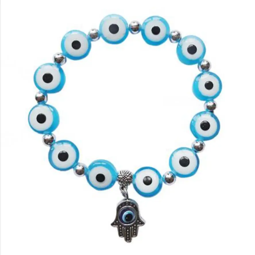 Быстрая доставка Модный Хамса от дурного глаза Fatima ручной браслет защищает удачу