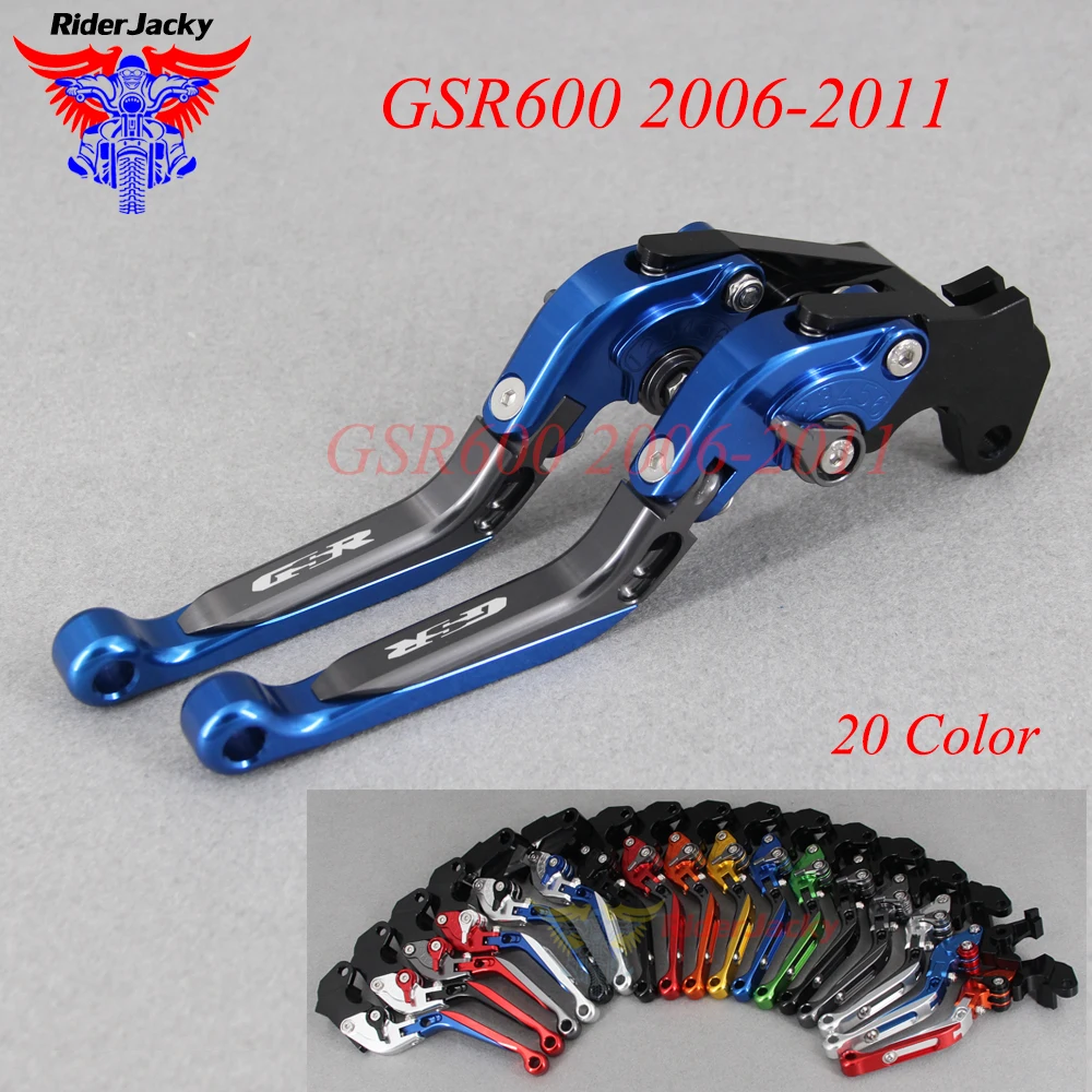 Выдвижные складные рычаги тормозной муфты CNC для Suzuki GSR600 GSR 600 2006 2011 2010 2009 2008