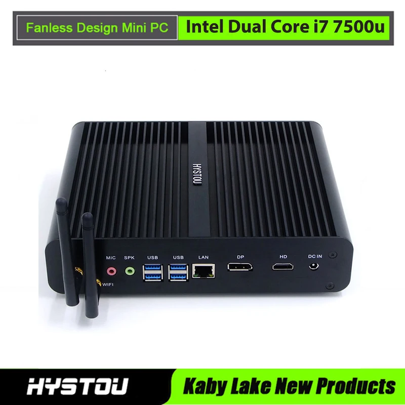 Мини компьютер HYSTOU Kabylake с Windows 10 двухъядерный процессор Intel i7 7500u HD 620 Wi Fi Bluetooth мини