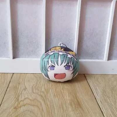 SHIKIEIKI TouHou Project Toho плюшевые куклы аниме игра Reimu Marisa Sanae Yukari Shikieiki Remilia косплей игрушки мини сумка Подвески 8 см подарок - Цвет: SHIKIEIKI
