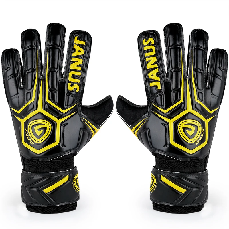 JA919 Football Soccer Goalkeeper Gloves FULL Latex Professional Finger Save Protection Goalie Keeper GK Flat Cutting Palm | Спорт и