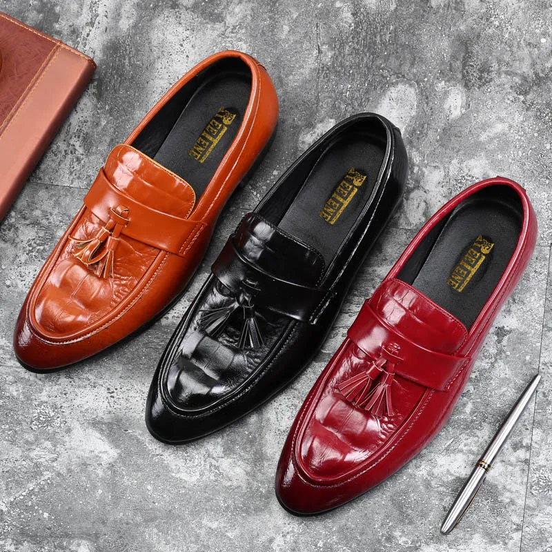 REETENE High Quality Leather Crocodile Men Loafers 2019 New Driving Casual Shoes Flats Plus Size Slip On Zapatos | Обувь
