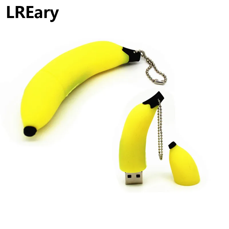 Флешка с фруктами, USB флеш-накопитель, 4 ГБ, 8 ГБ, 16 ГБ, 32 ГБ, 64 ГБ, мультяшная USB флешка с бананом, карта памяти арбуз, флэш-диск, авокадо/вишня