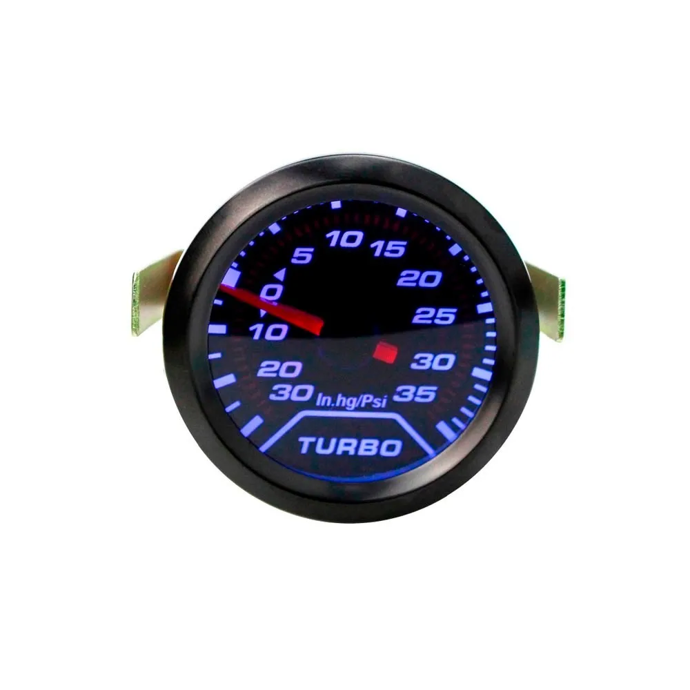 CNSPEED " 52 мм авто турбо Boost Gauge-30In. hg~ 35PSI турбометр синий светло-черный лицо Supercharger YC100179