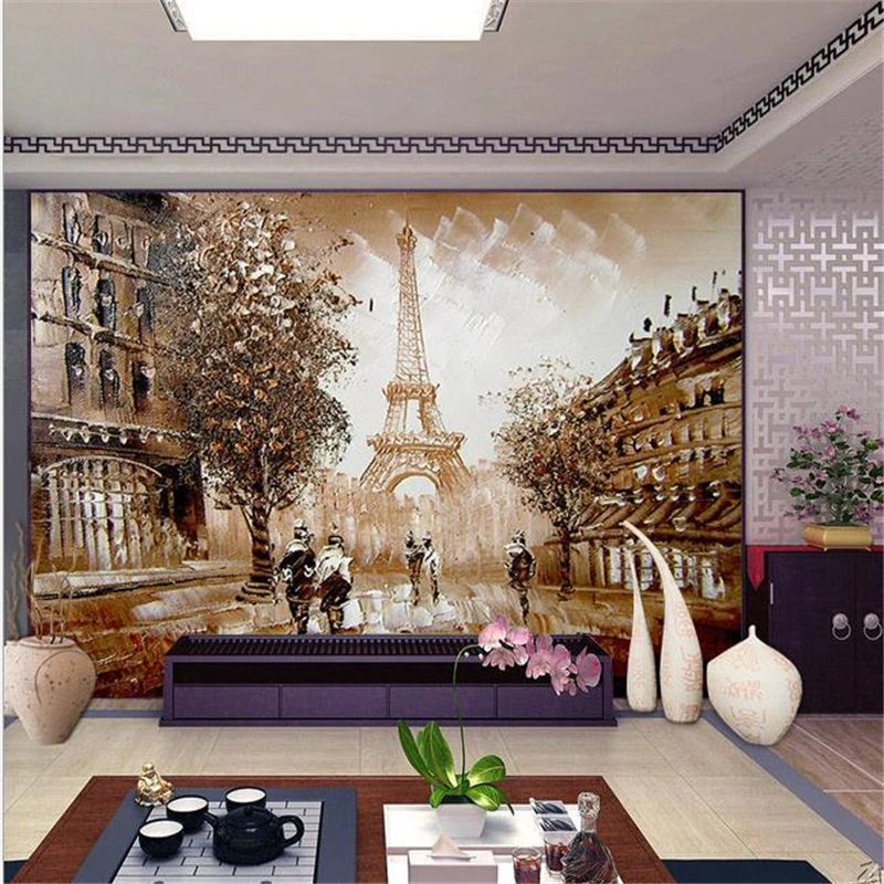 BEIBEHANG Безшовные 3D стереоскопические обои гостиной ТВ задняя стена фресок живописи LANDSCAPE WALLPAPER.
