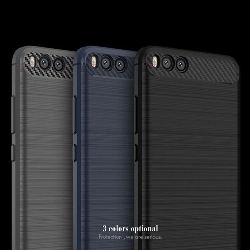 ipaky Cover For Xiaomi Mi Note 3 Case Silm Luxury Brushed TPU silicone Note3 Cases |