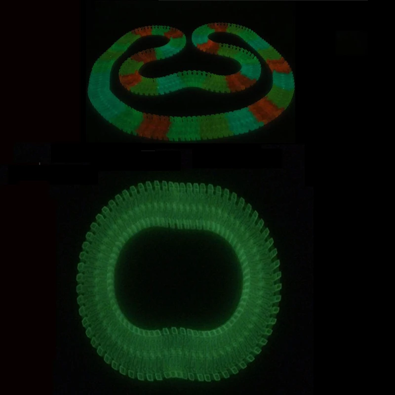 Чудесное светящиеся гоночной трассе изгиб Flex светится в темноте сборки