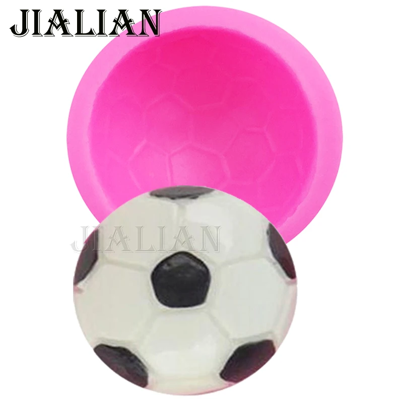 Футбольная кулинарная форма силиконовая для шариков мыла мастики сахара