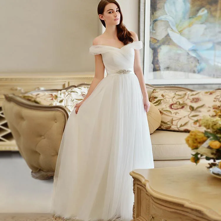 Свадебные платья - железнодорожной линии милая бисером лиф весна лето свадебные