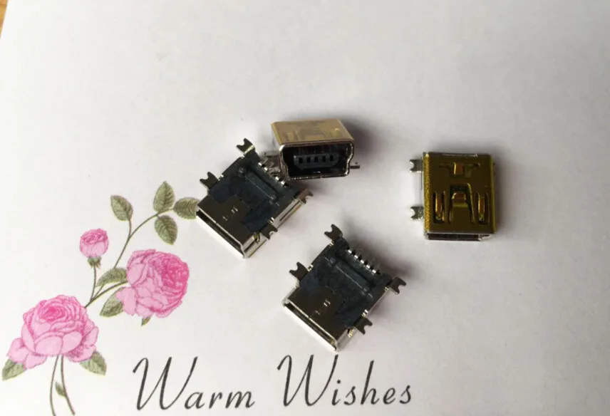 10 шт./лот мини USB разъем типа B 5pin PCB монтажный SMD мама 2 0|female connector|female usb connectorjack connector