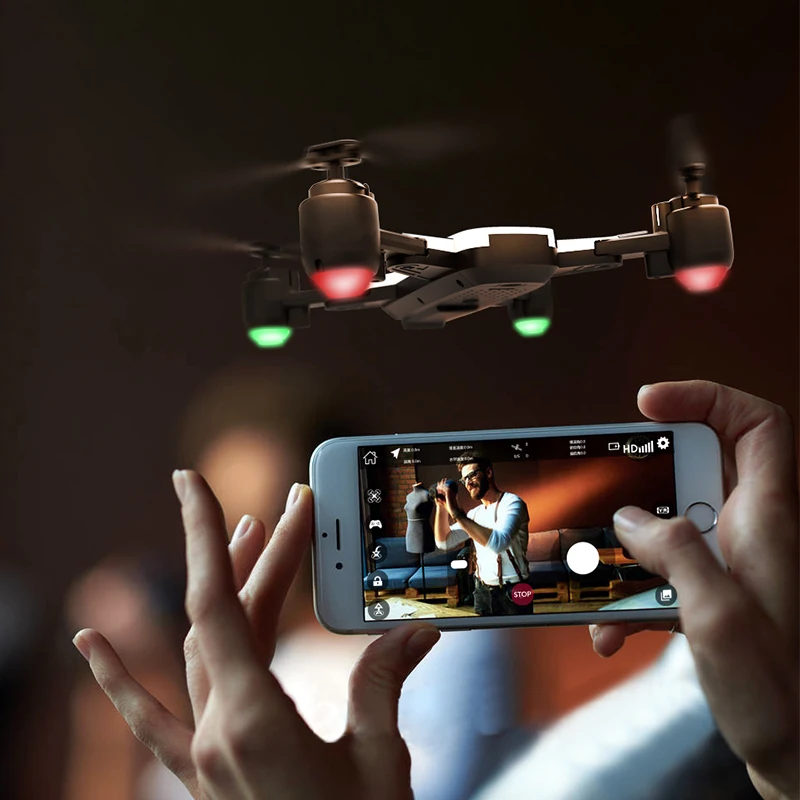 SHRC H1 Дрон WIFI 720P камера FPV 18 мин Время полета 5G GPS Follow Me режим складной ударопрочный