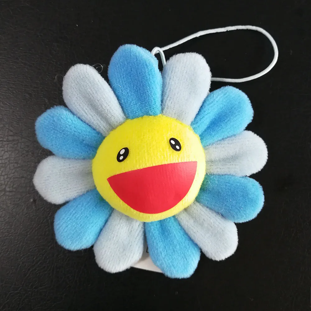 Blue 8CM Радуга Подсолнух плюшевая подвеска брошь сумка, сумка на плечо, монета с мешком фигурка игрушка TYTJ - Цвет: Blue 8CM