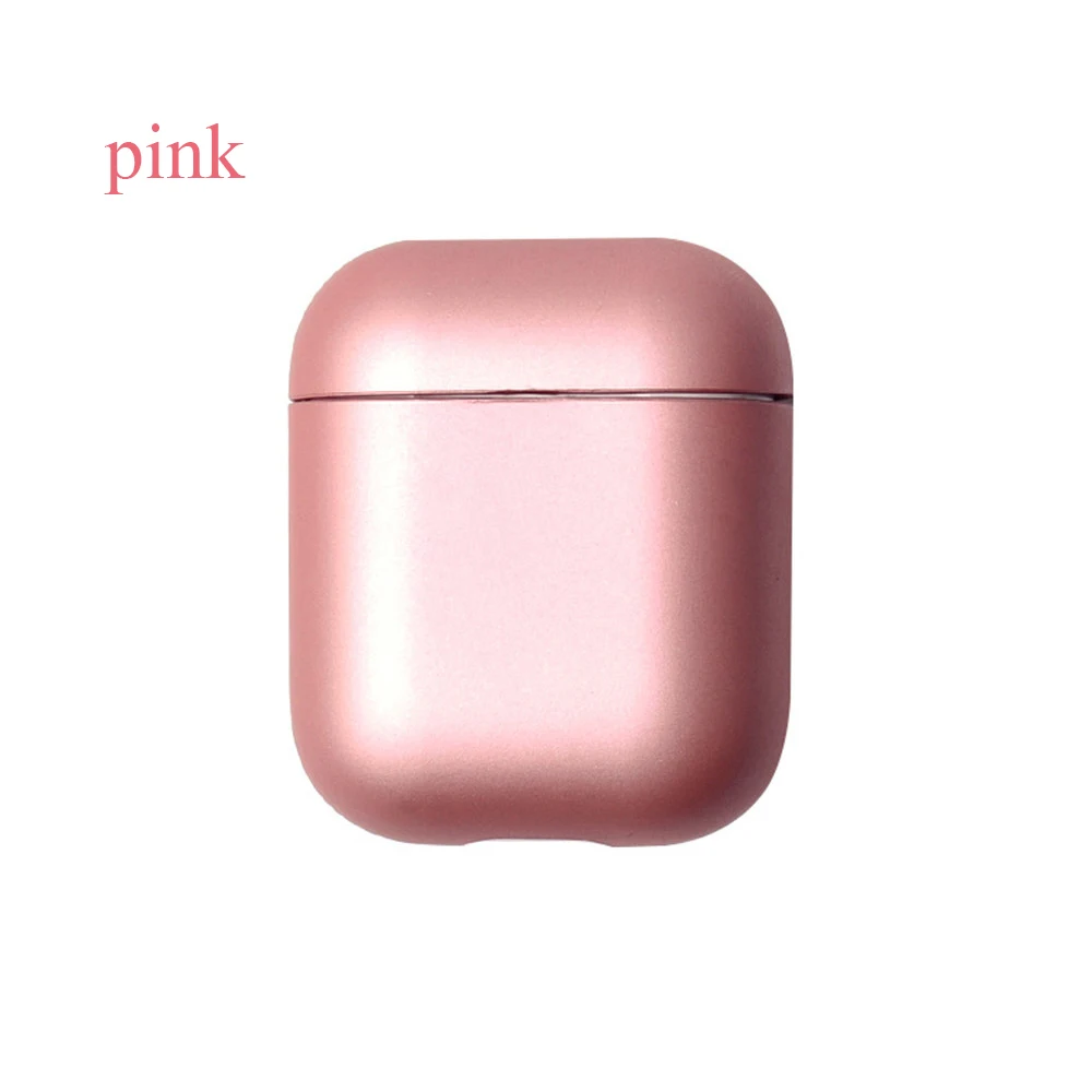 Жесткий Чехол для наушников для Apple Airpods противоударный чехол для Apple гарнитура для Airpods чехол s ультра тонкий защитный чехол для Air Pods - Цвет: Розовый