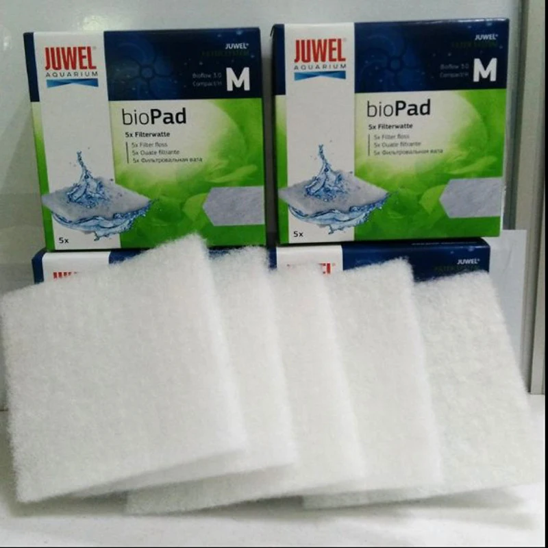 Дешевая губка фильтр для аквариума фильтрующие материалы Juwel BioPad Poly White Fish Tank Filter