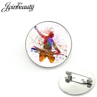 joinbeauty casual sports style skiing snowboarding brooch pins go skiing snow ski art womenmen brooches skier gift jewelry sg48