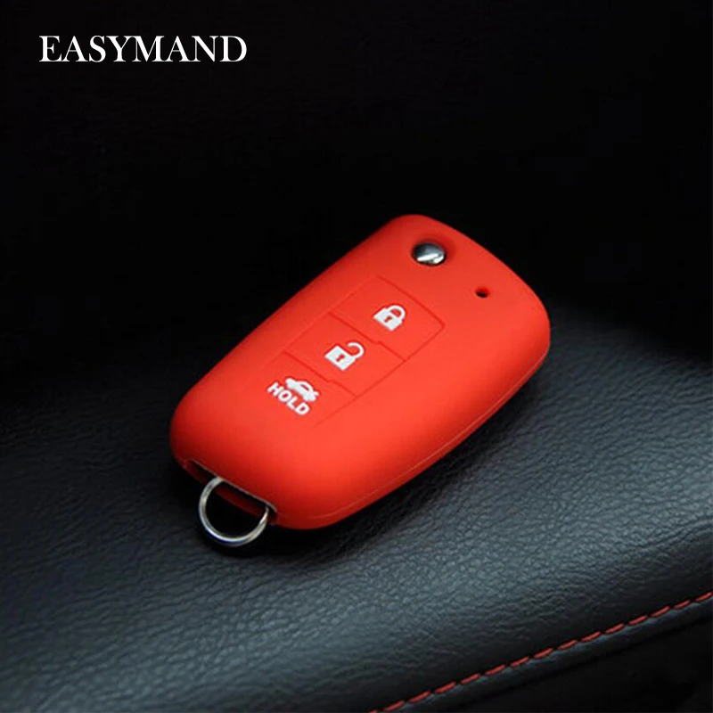 Чехол для стайлинга автомобилей Силиконовые чехлы ключей 2 3 4 кнопки Nissan Qashqai X trail