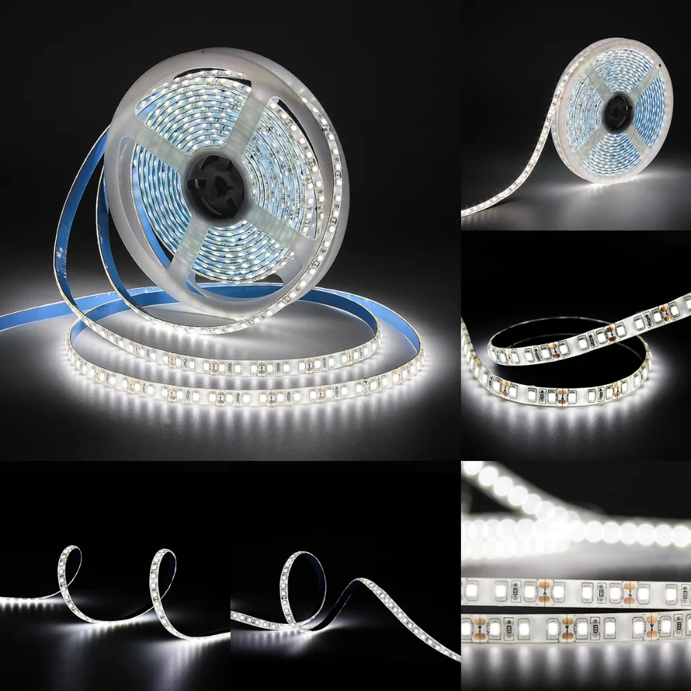 Природа белая СВЕТОДИОДНАЯ лента SMD 2835 5 м 600 светодиодный s DC 12 В водонепроницаемый открытый сад украшение дома освещение Гибкая лампа