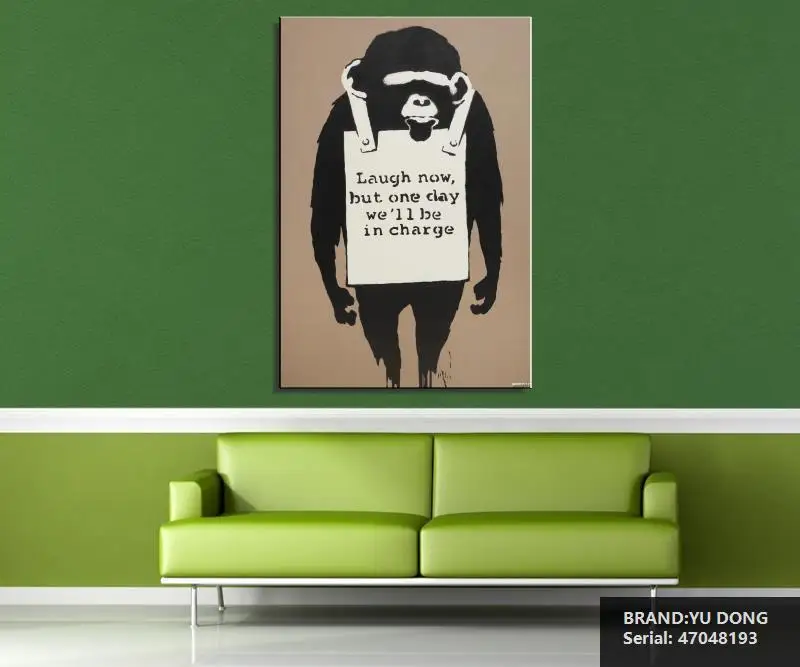 Искусство Бэнкси современный художественный Портрет Абстрактная Живопись