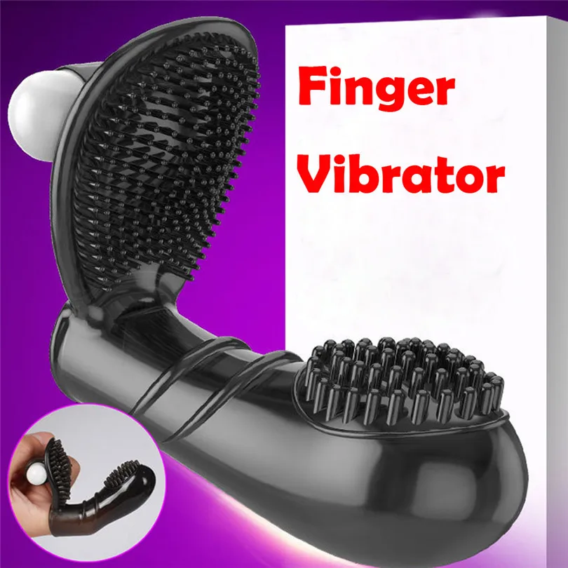 Finger Sleeve Vibrator Female Masturbator G Spot Massage Clit Stimulate Sex Toys For Women Lesbian Orgasm Adult Products #4N | Красота и