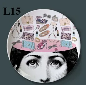 Изысканное Украшение Artesanato Fornasetti Рукоделие украшение керамика Hogar Manualidades Fornasetti тарелка фарфоровые настенные тарелки - Цвет: X