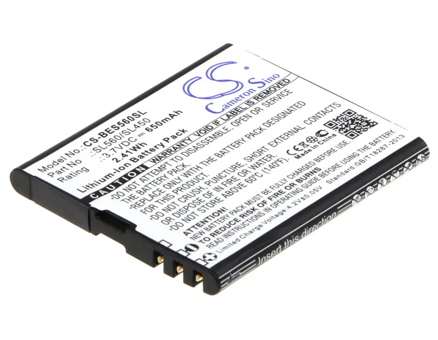 Аккумулятор Cameron Sino 650mAh SL560/SL450 для Bea-fon SL450 SL560 | Мобильные телефоны и аксессуары